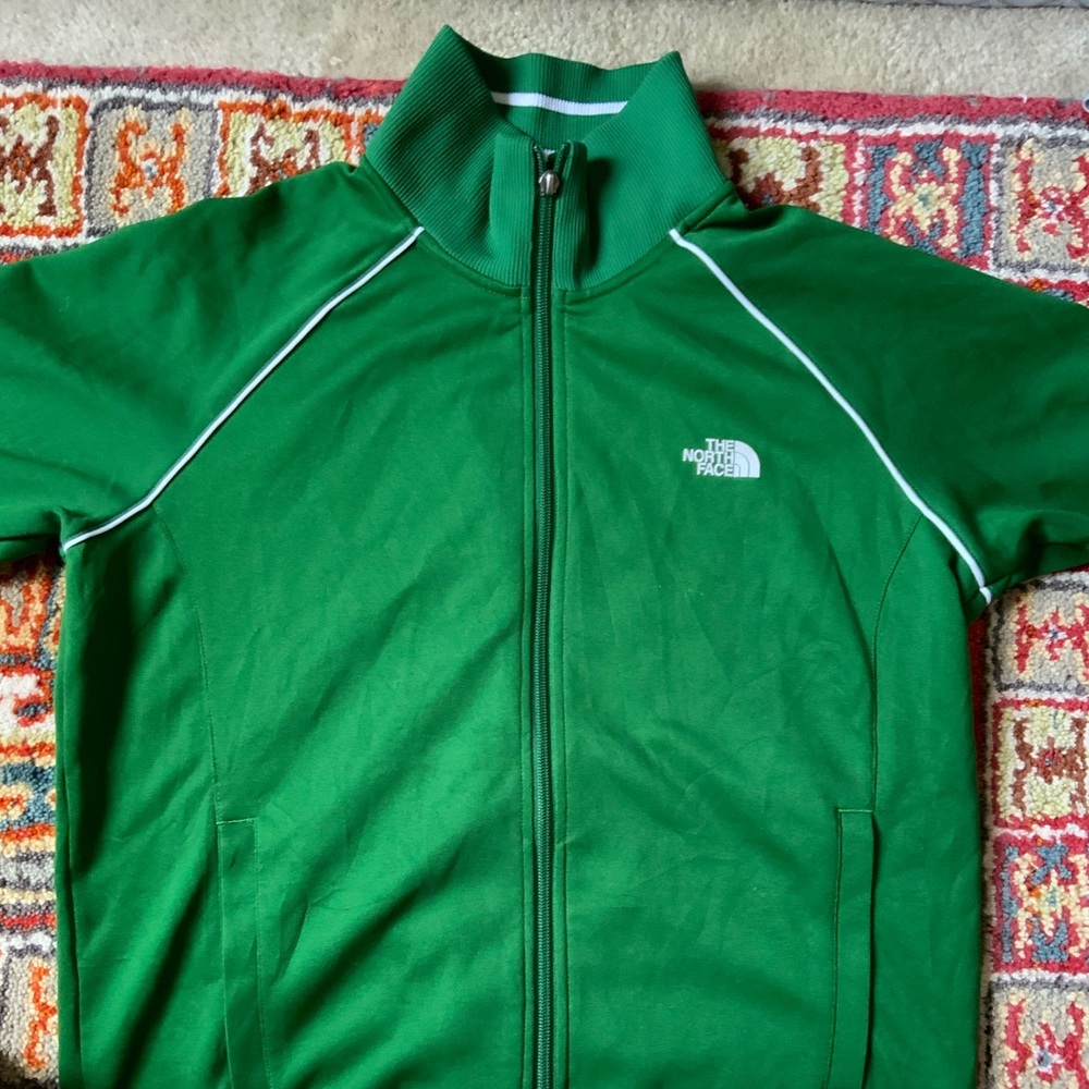 Green The North Face jacket